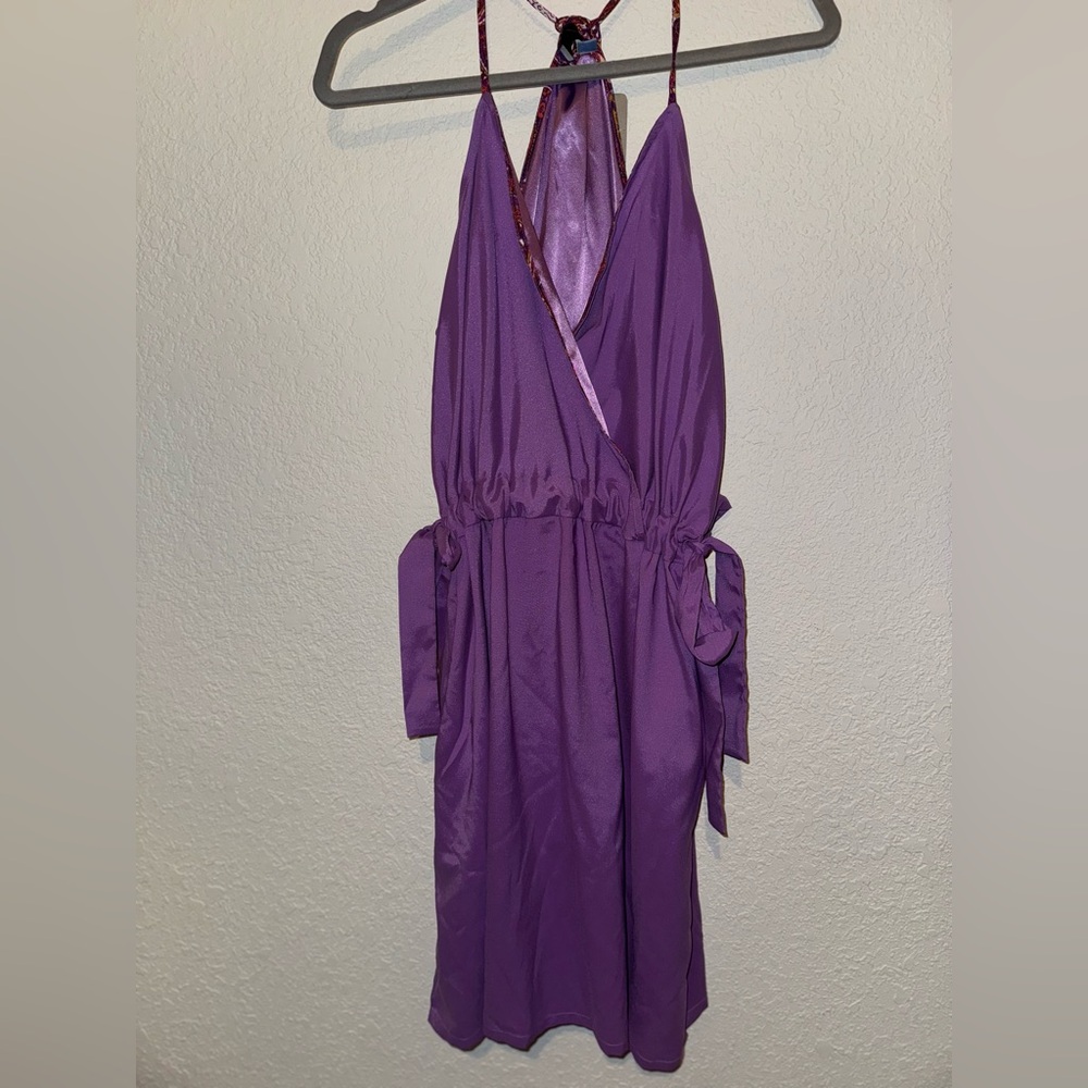 Petro Zillia Purple Barb dress with contrast straps - NEW WITH TAGS